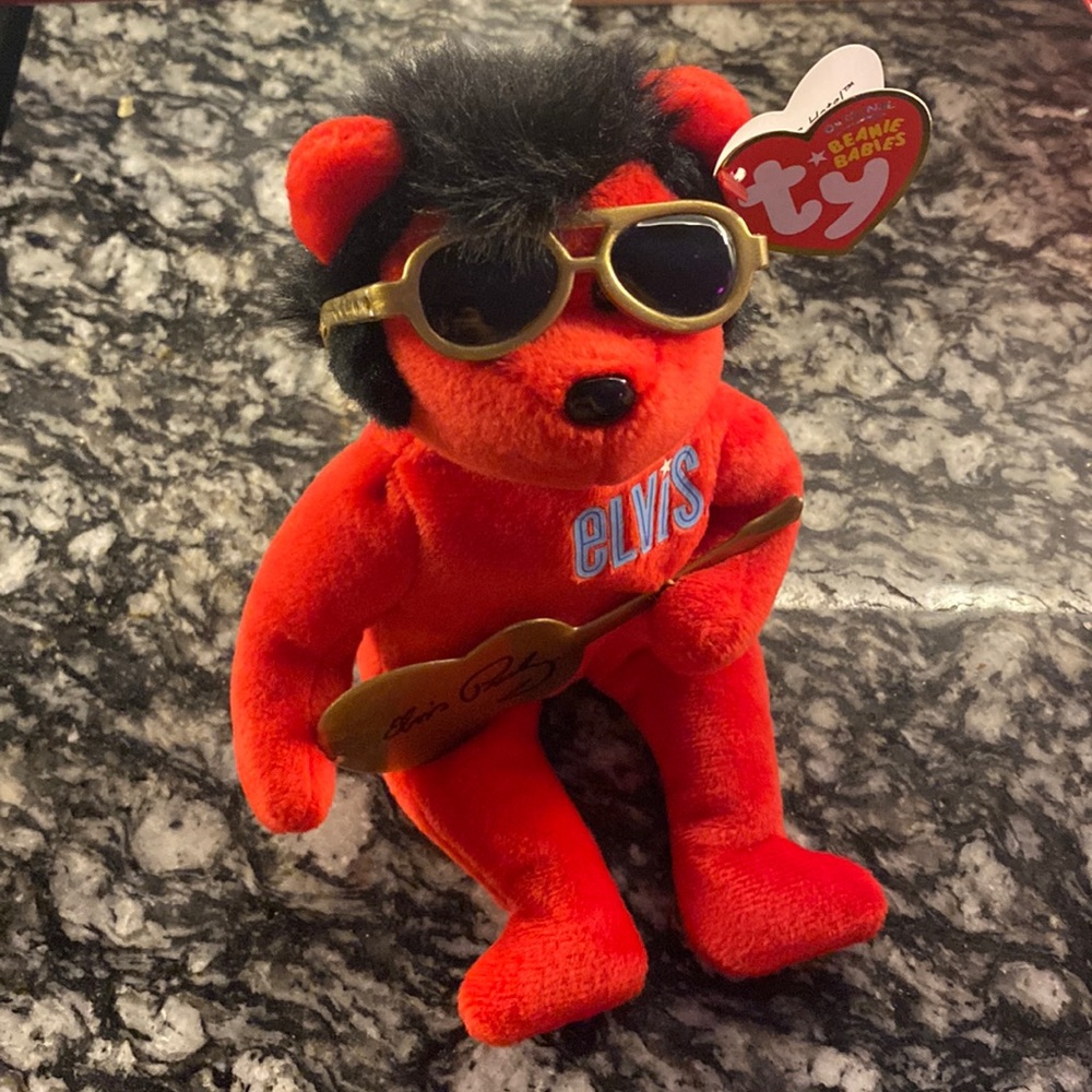 NWT Elvis Heartbreak Hotel Beanie Baby